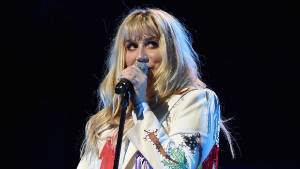 Singer Kesha performs onstage during Global Citizen.
