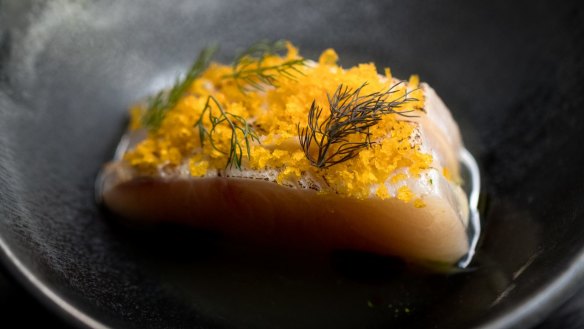 Spencer Gulf kingfish, target beetroot and anise hyssop. 