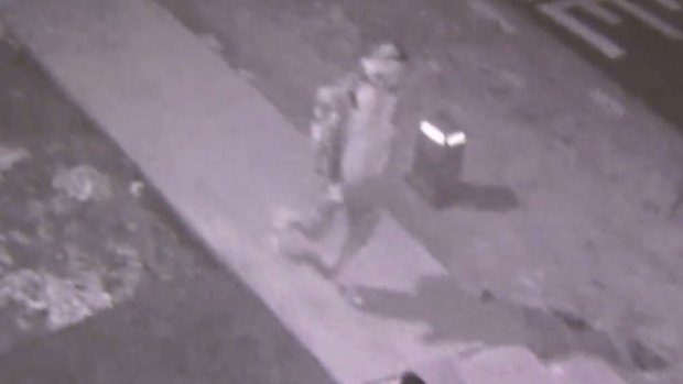 CCTV footage of Mr Bondar walking on a Caroline Springs footpath before he died.
