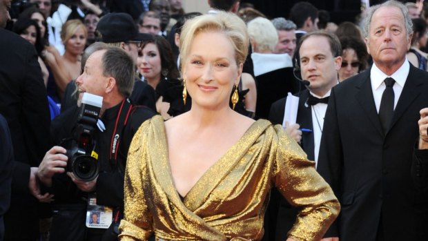 Meryl Streep arrives at the 84th Annual Academy Awards in 2012.