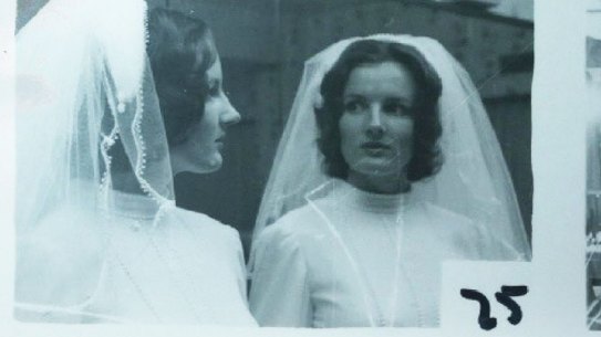 Archived photos from the wedding of Maria Smith. The 20-year-old was raped, bound and strangled to death in her Randwick apartment in April, 1974.