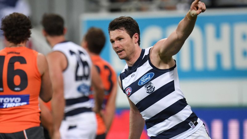 Geelong Cats Seal Top Two Berth After Thrashing Gws Giants