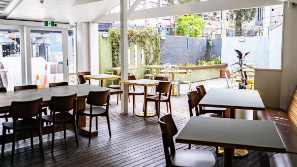 Revamp: Neil and Amy Thompson's refreshed pub on Parramatta Road.