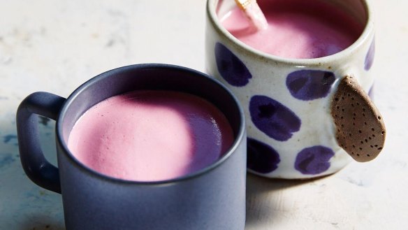 Sugar-free and dairy-free: Lola Berry's hibiscus latte. 