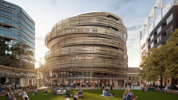 A render of the new building coming to Darling Square.