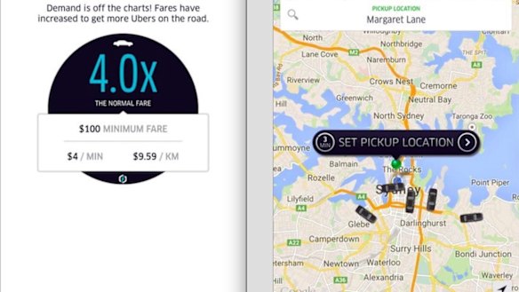 One Uber user reported $100 being the minimum fare.