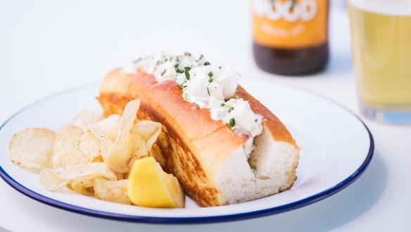 On the river: Lobster roll on deck at Arbory Afloat.