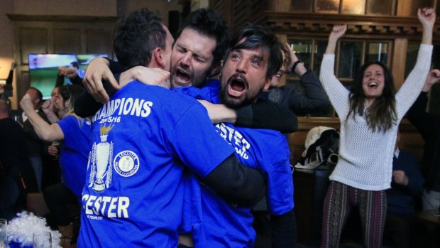 A sampling of Leicester City fans celebrating their title win, but not every supporter was so happy.