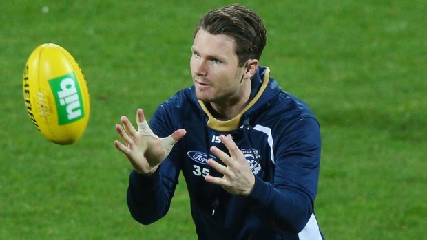 Game-changer:  Patrick Dangerfield has taken his game to another level at Geelong.  