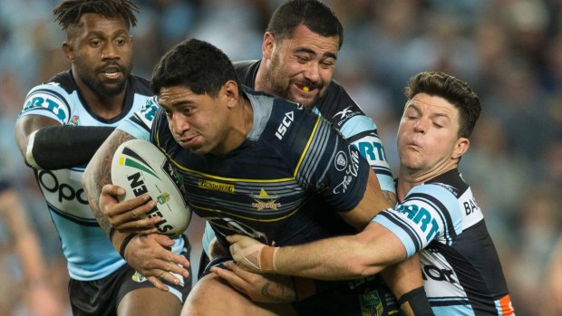 Evening the field: Jason Taumalolo and Andrew Fifita have both opted to play for Tonga in the World Cup, despite being eligible to play for New Zealand and Australia respectively.