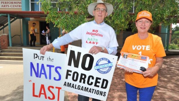 Opposition to council mergers was said to be a big factor in the swing against the Nationals in Orange