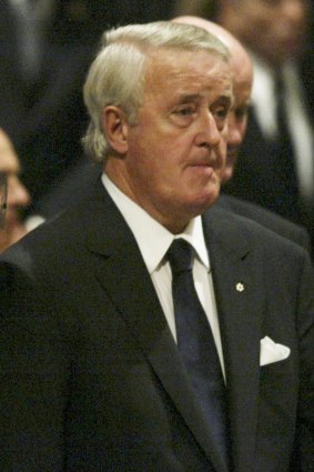 Former Canadian prime minister Brian Mulroney.