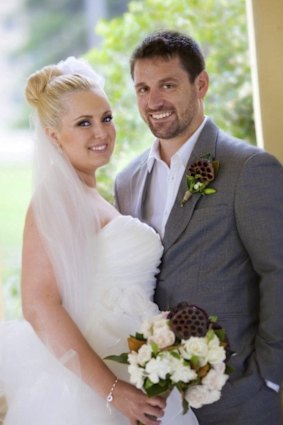 Bianka and John O'Brien on their wedding day. 