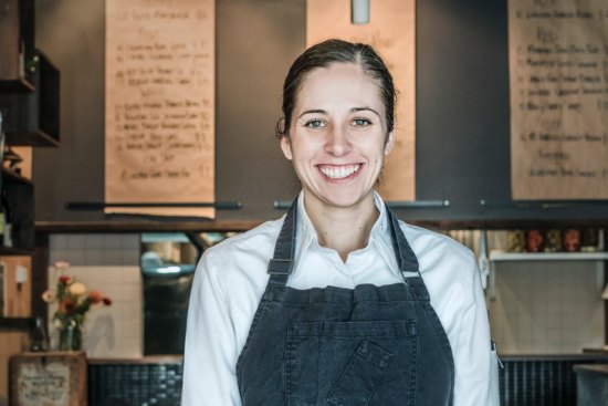 Emma McCaskill in her restaurant The Pot.