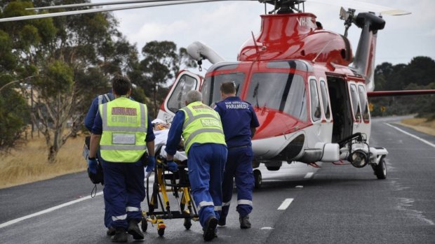 Two brothers left critically injured in the crash were airlifted to hospital in separate helicopters.