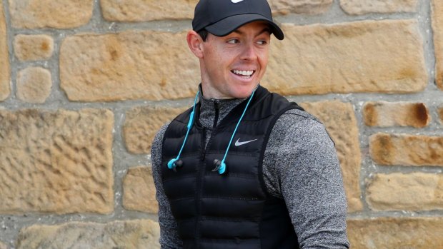 Relaxed ahead of the event: Rory McIlroy.