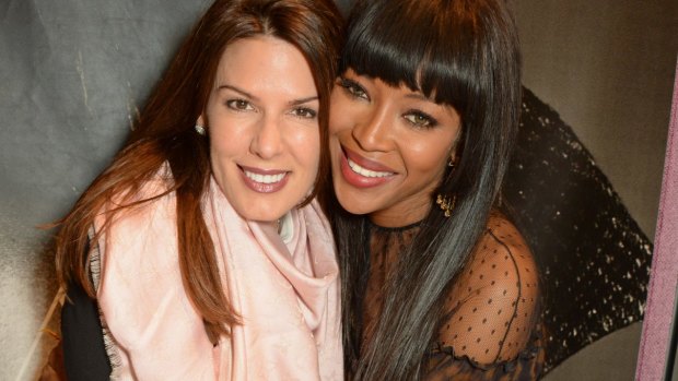 Christina Estrada and Naomi Campbell attend as Naomi Campbell launches her new book "Naomi" at the Taschen Store on April 19, 2016 in London, England. 