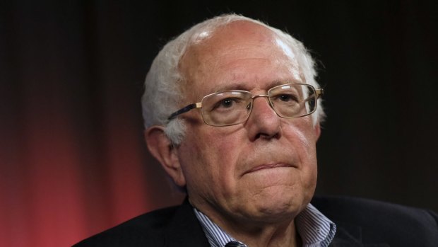 Democratic presidential candidate Senator Bernie Sanders