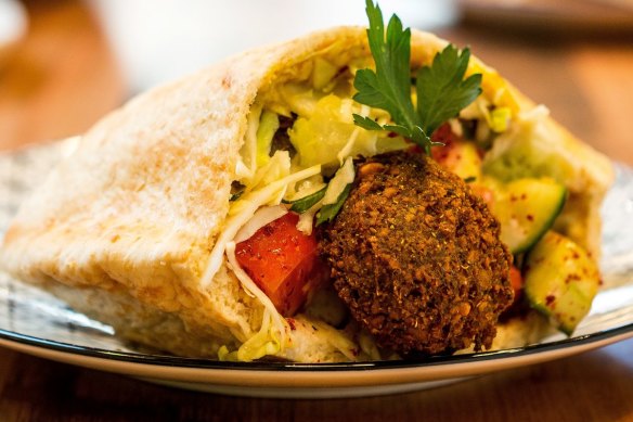 Falafels pita pocket.