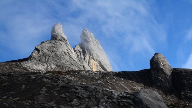 Donkey Ears Peak, Mt Kinabalu, as it was before a 6.0 magnitude earthquake hit on Thursday night (Friday Australian time)