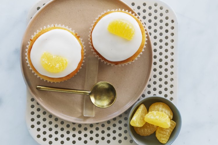 Jill Dupleix's lemon yoghurt cupcakes.
