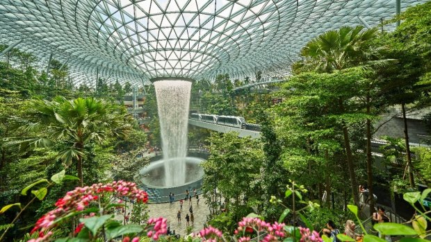 Jewel at Changi Airport: The Singapore hub has slipped from its number one position as world's best airport to number three.