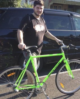 Alberto Paulon and the bicycle he was riding when he died. 