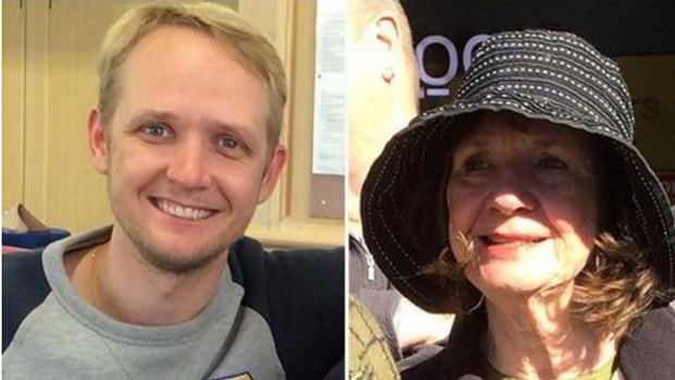 Greig Friday (left) and his mother Carol (right).