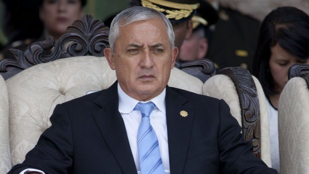 Former Guatemalan president Otto Perez Molina, who resigned last week.