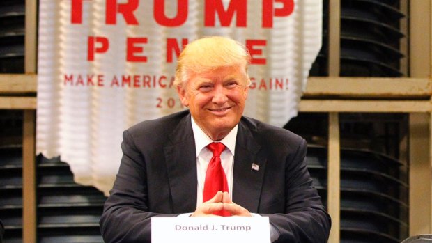 Donald Trump in Dayton, Ohio. 
