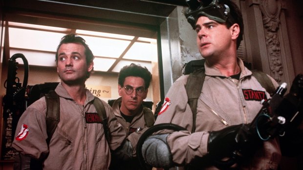 Spooky: Bill Murray, Harold Ramis and Dan Ayroyd in the original <i>Ghostbusters</i>.