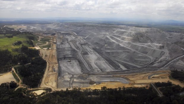 Rio Tinto's Warkworth open-cut coalmine in the Hunter Valley.