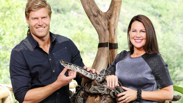 Chris Brown and Julia Morris on <i>I'm a Celebrity ... Get Me Out of Here!</i>. 
