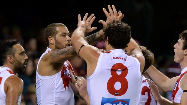 Lance Franline and Kurt Tippett reminded the Lions of the value of a good key forward on Sunday.