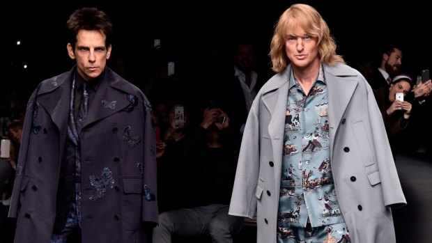 Derek Zoolander and Hansel walk the runway at the Valentino Fashion Show during Paris Fashion Week in March.