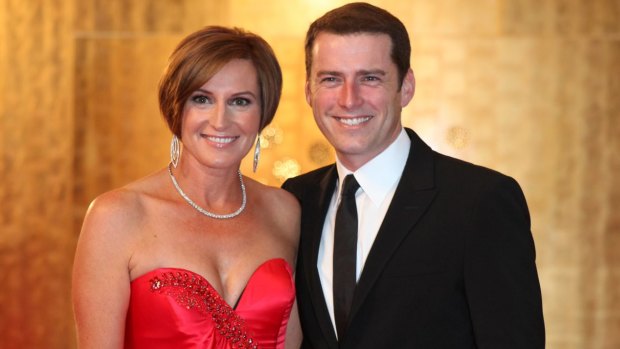 Karl Stefanovic and Cassandra Thorburn at the 2011 Logies.