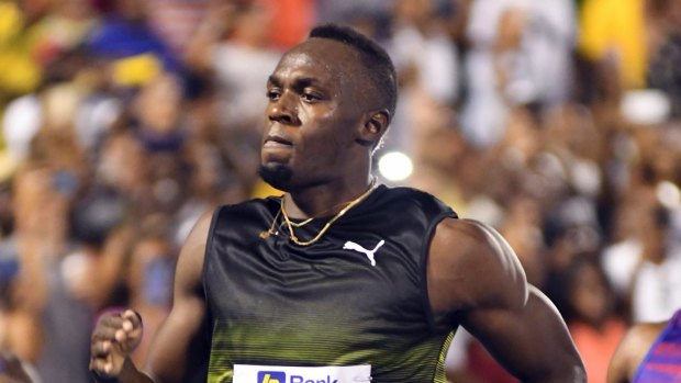 Sluggish: Usain Bolt has failed to break 10 seconds in his two 100m races this year.