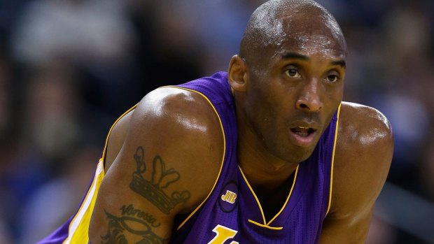 In the spotlight: Kobe Bryant's crown tattoo.