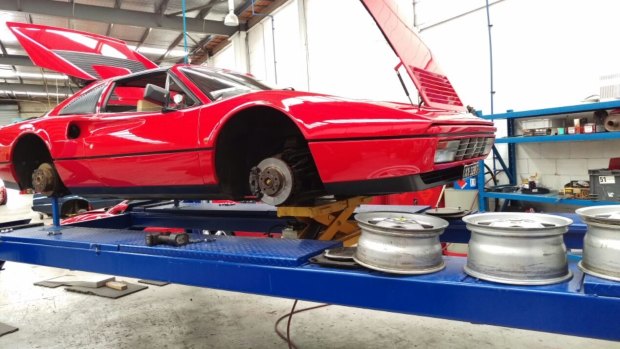 Police are still searching for a Ferrari 328, similar to the one pictured, after the the red 1972 Ferrari Daytona was found in Langwarrin.