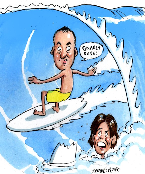 New CEO Mike Sonand drops in on SurfStitch co-founder Lex Pedersen.