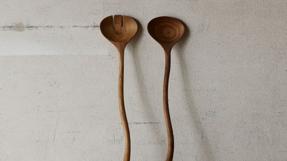 The salad servers from McMullin and Co are made from sustainable teak.