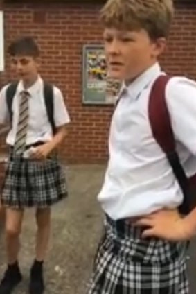 The dress code protesters say they will wear skirts until the school allows shorts.
