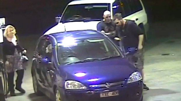 Fogwell confronts Mr Moody at the Deer Park petrol station. Pamela Fogwell is on the left. 
