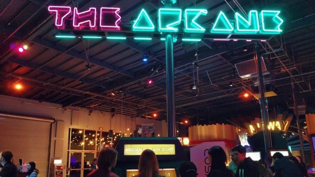 The Arcade at Two Bit Circus.













