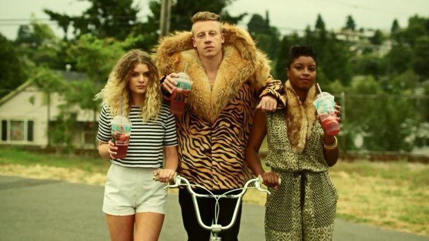 Seattle-based American rapper Macklemore is touring with his producer Ryan Lewis.