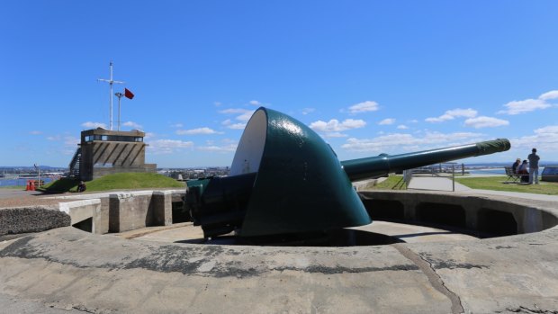 A gun emplacement at Fort Scratchley.