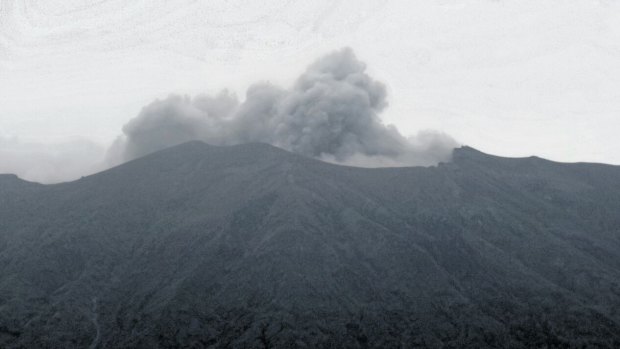 Mount Agung's minor eruption on Tuesday