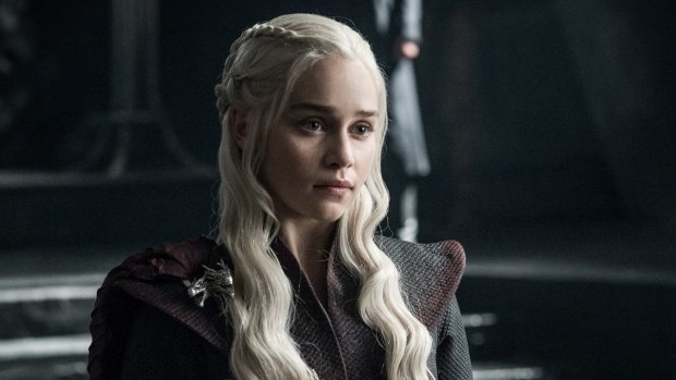 Emilia Clarke as Daenerys Targaryen in a first-look image from season seven of <i>Game of Thrones</i>.