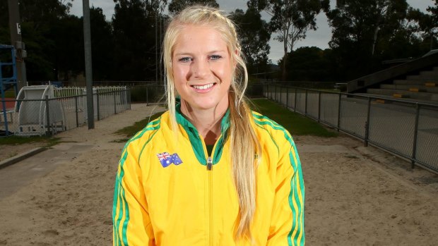 New regime: Long jumper Brooke Stratton, who broke the national record at the weekend.