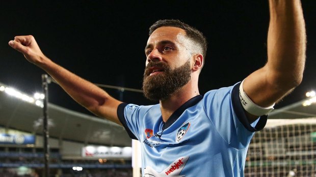 Keeping team intact: Alex Brosque wants to play on next season.